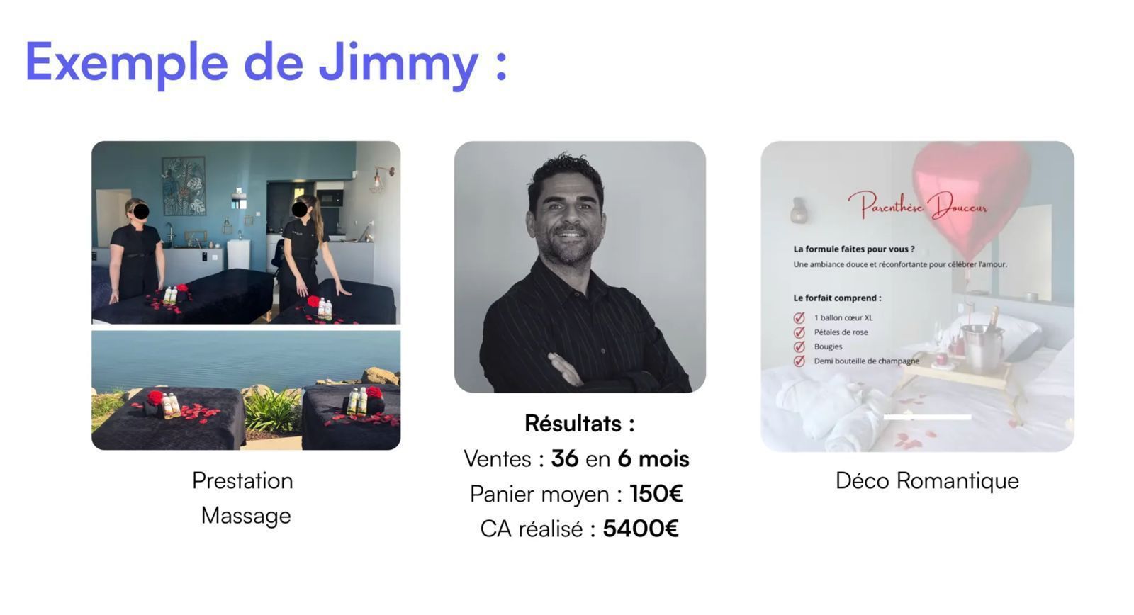 Exemple de Jimmy - Espace Partenaire CozyUp