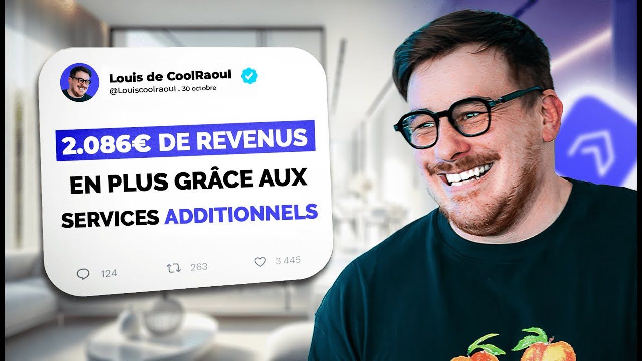 Sa conciergerie génère 2.086€ de vente additionnelle chaque mois